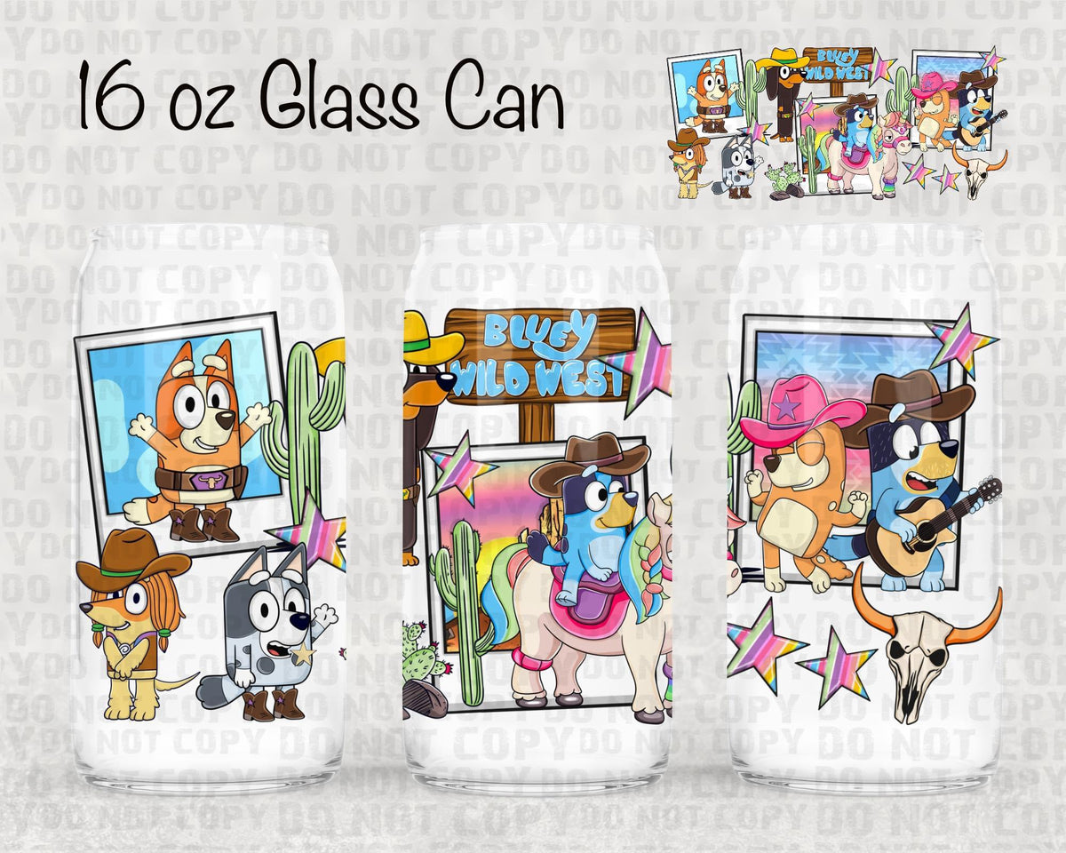 Wild West UV cup wrap