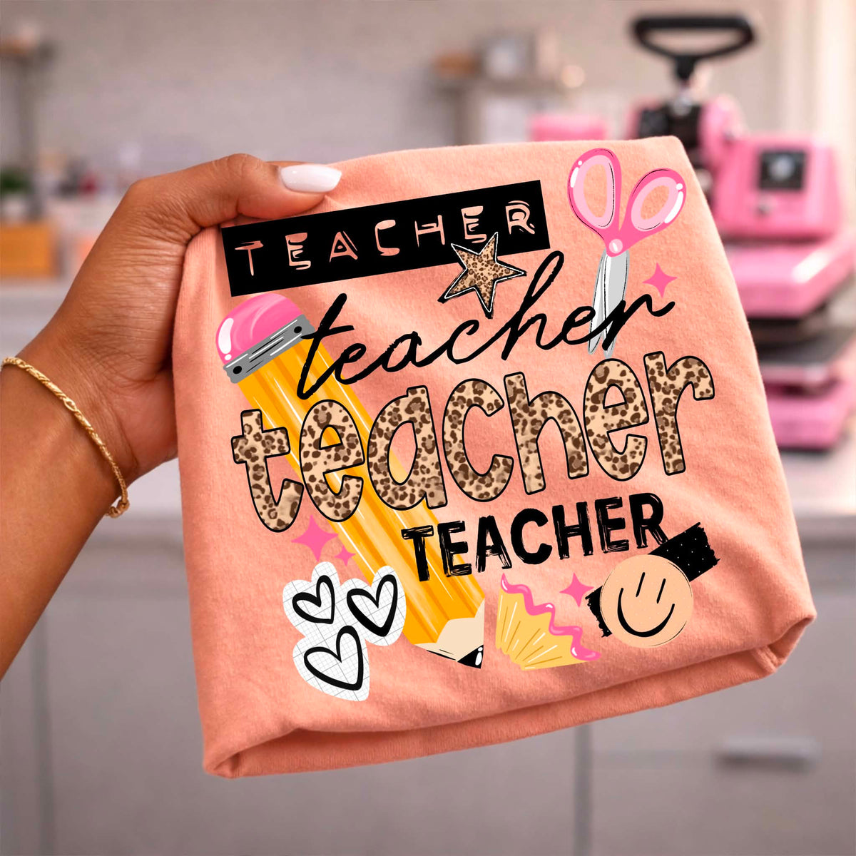 **PRE ORDER** Leopard Teacher DTF -DTF TRANSFER