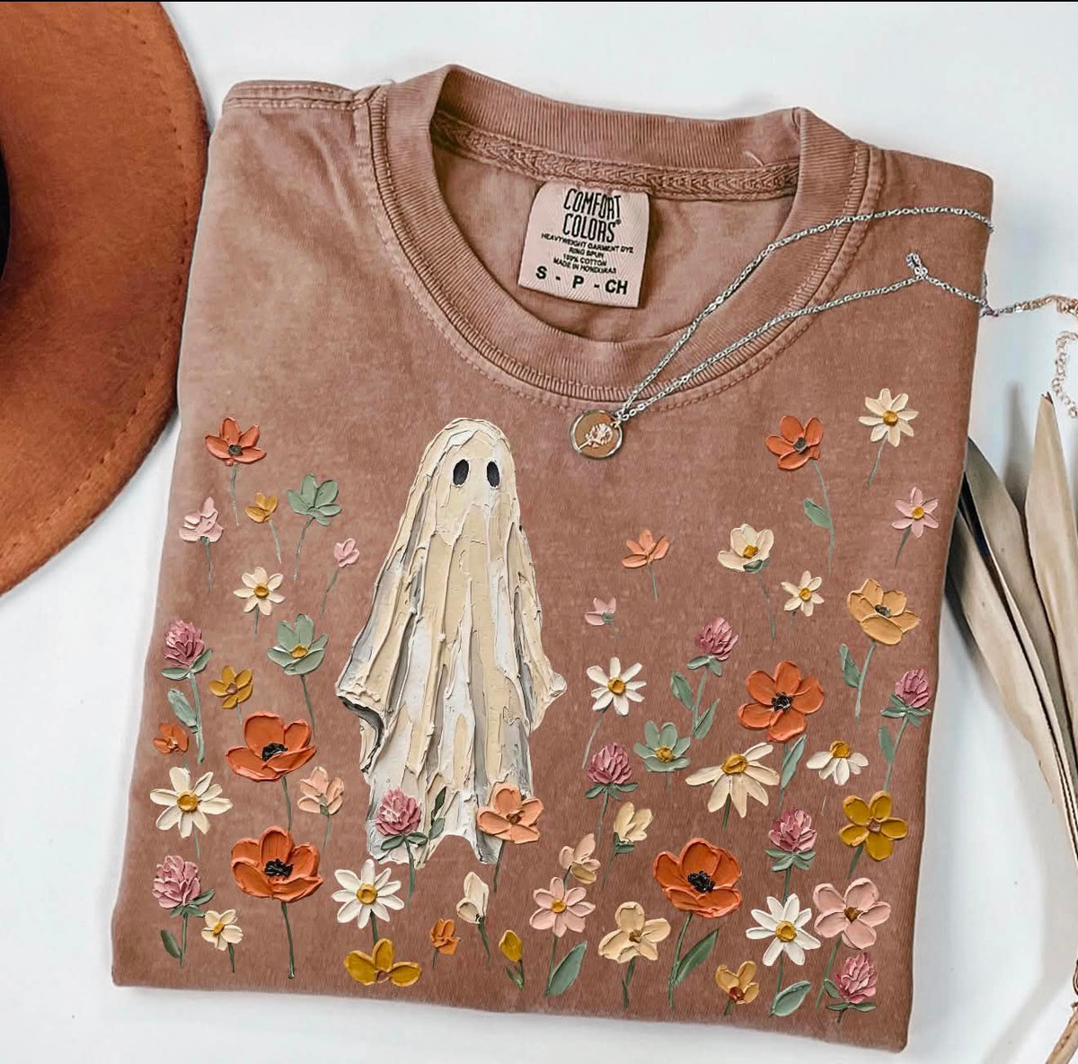 **PRE ORDER**Vintage Floral Ghost DTF TRANSFER