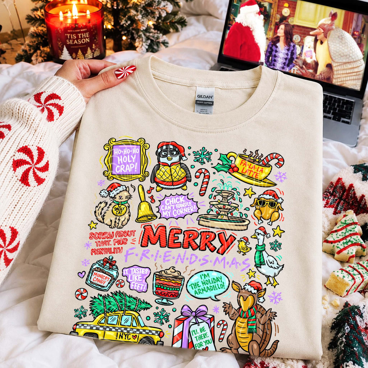 **PRE ORDER**Merry Friendsmas DTF -DTF TRANSFER