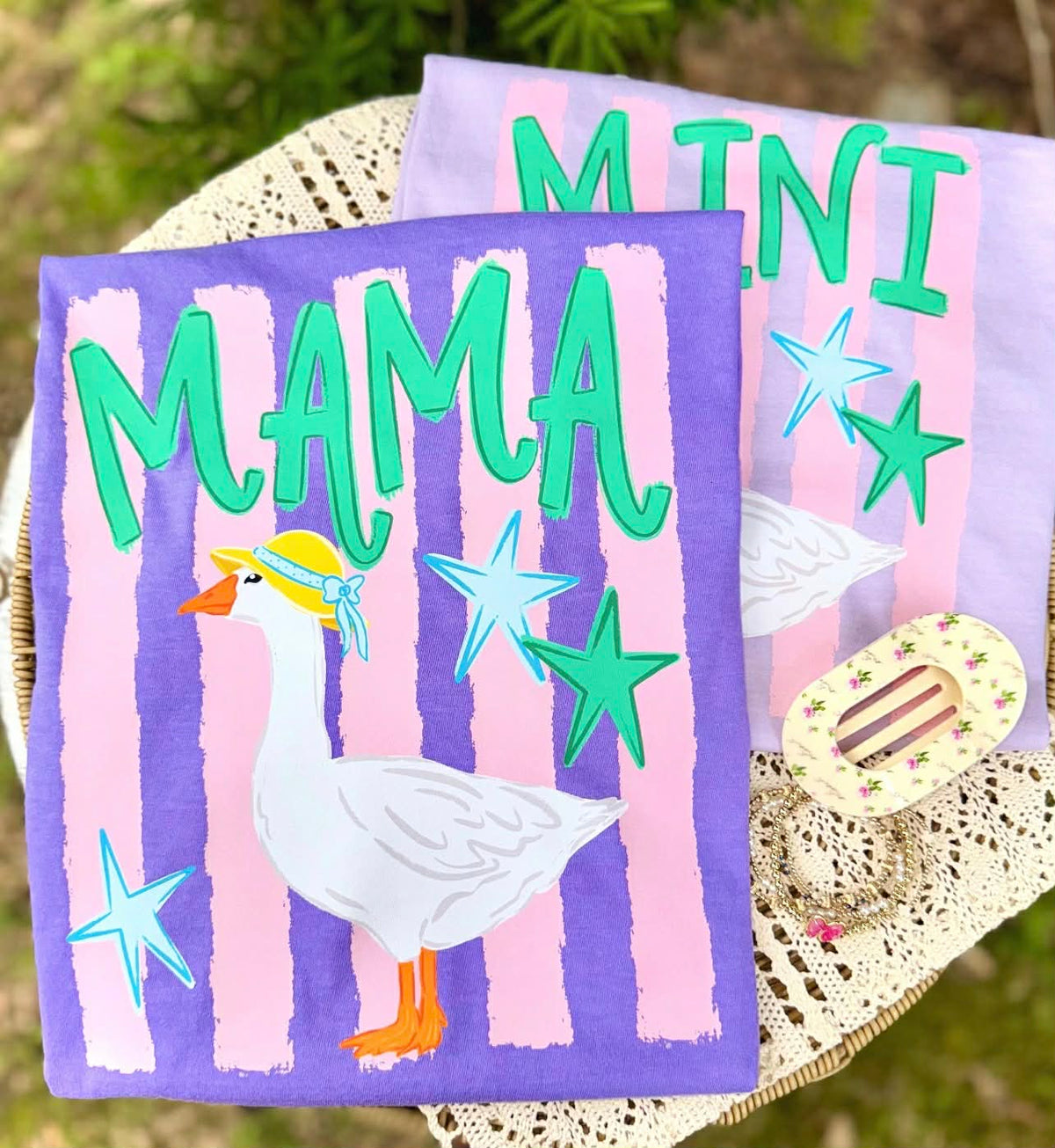 **PRE ORDER**Goose Mama Striped DTF -DTF TRANSFER