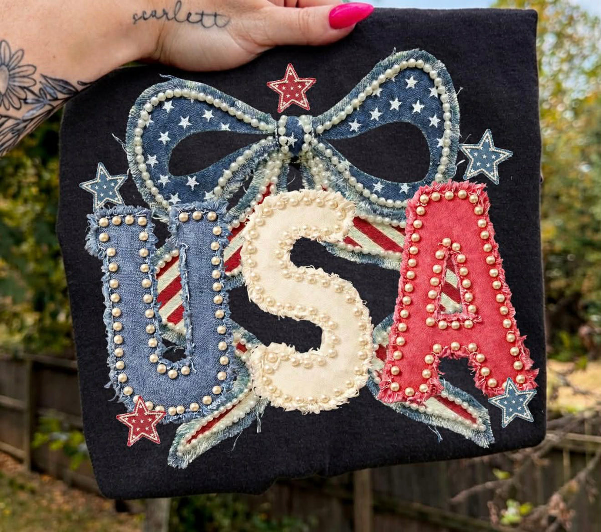 **PRE ORDER** PEARL USA COQUETTE DTF -DTF TRANSFER