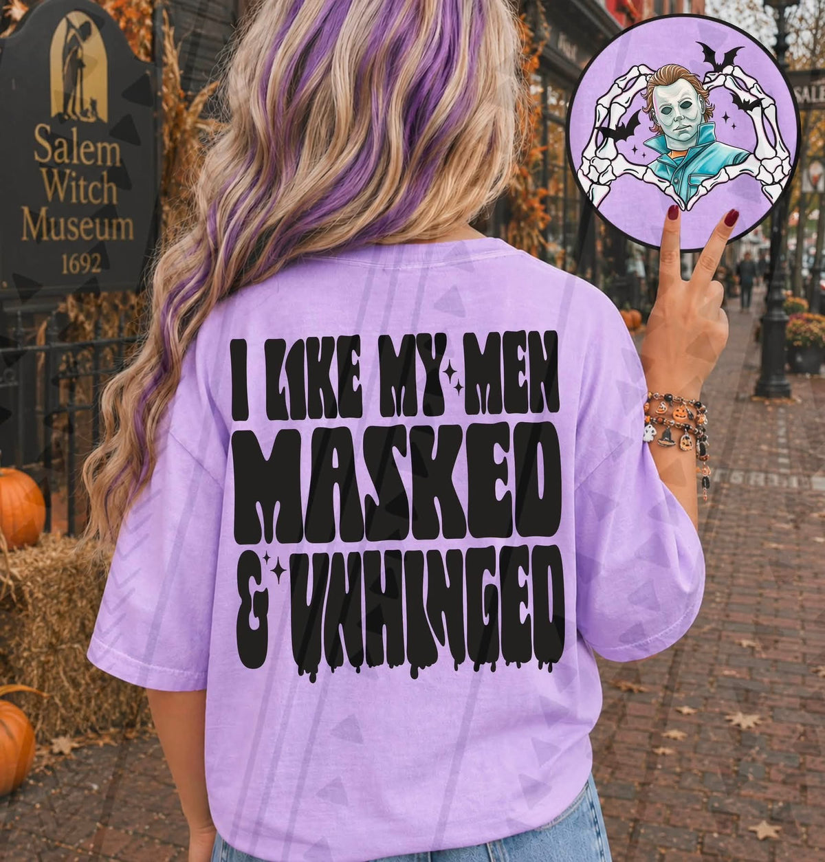 **PRE ORDER**I LIKE MASKED MEN MICHAEL +pocket -DTF TRANSFER