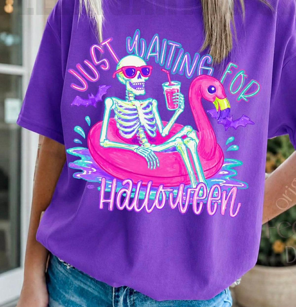 **PRE ORDER**WAITING FOR HALLOWEEN SKELLIE DTF -DTF TRANSFER
