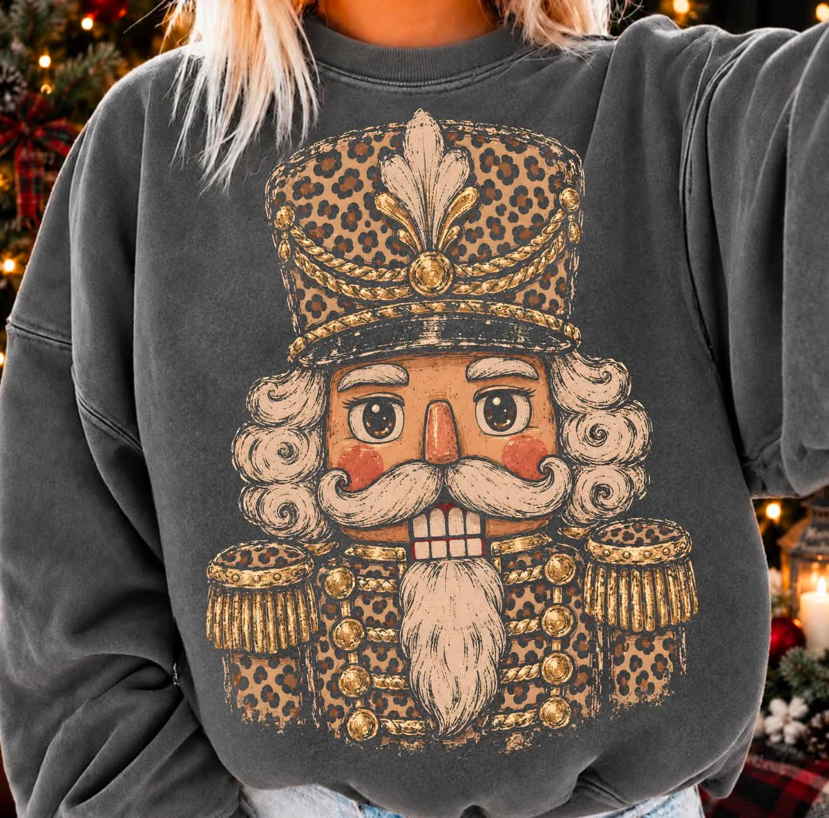 **PRE ORDER**Leopard Nutcracker color halftone DTF -DTF TRANSFER
