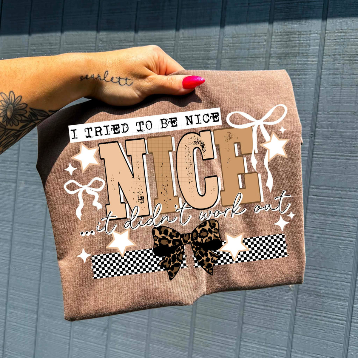 **PRE ORDER**LEOPARD TRIED TO BE NICE DTF -DTF TRANSFER