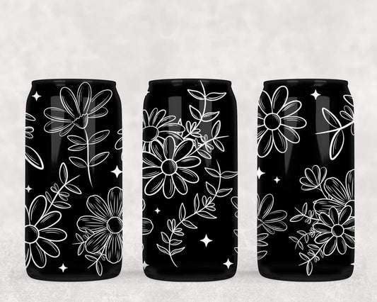 * exclusive * white floral UV cup wrap