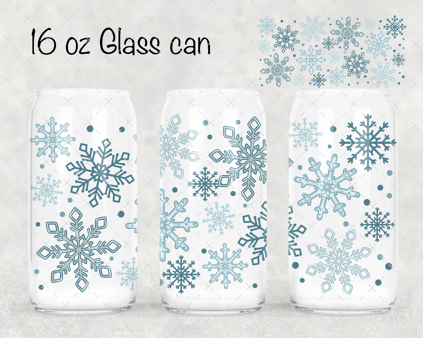 Big Snowflakes UV Cup Wrap