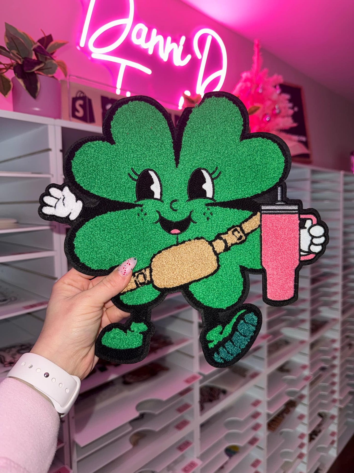 Boujee Clover Chenille Patch