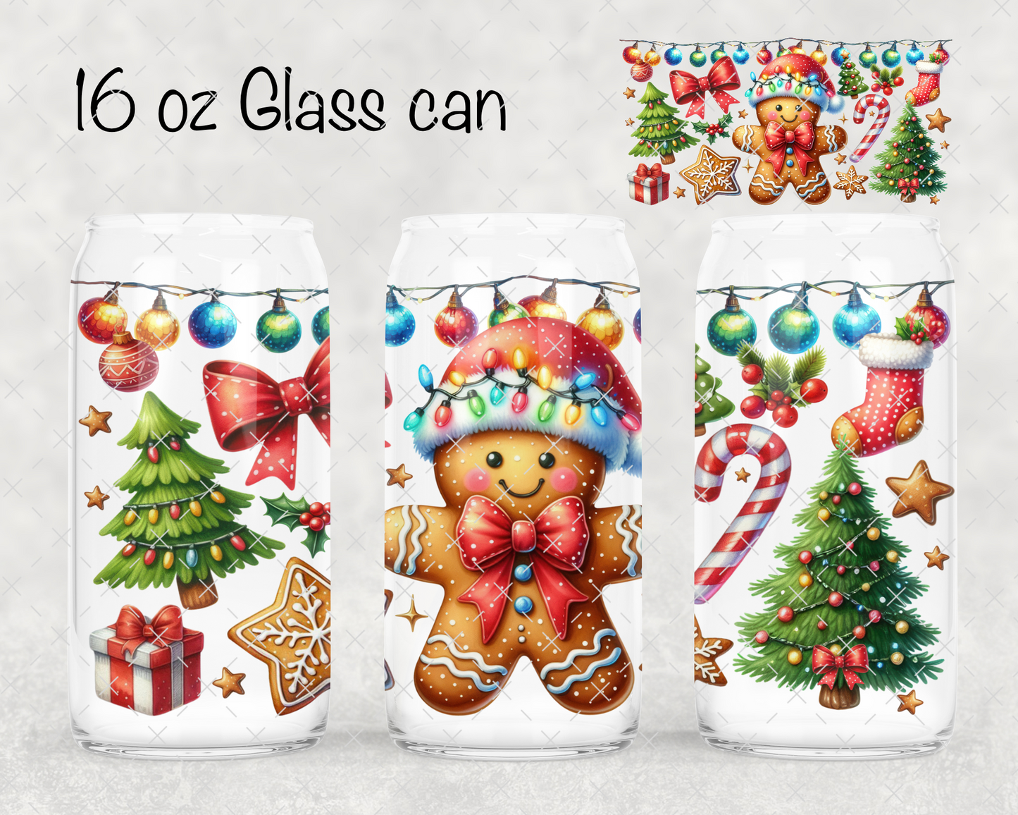 Bright Gingerbread UV Cup Wrap