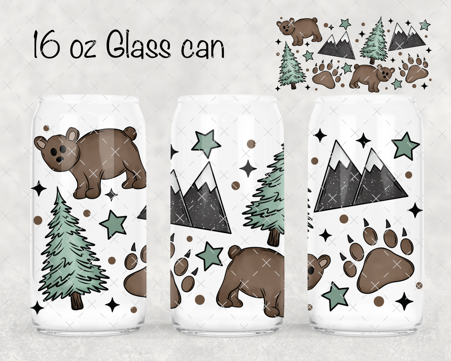 Brown Bear UV Cup Wrap