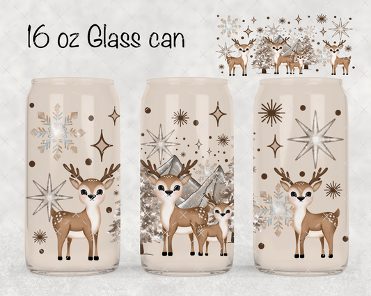 Brown Winter Deer UV Cup Wrap