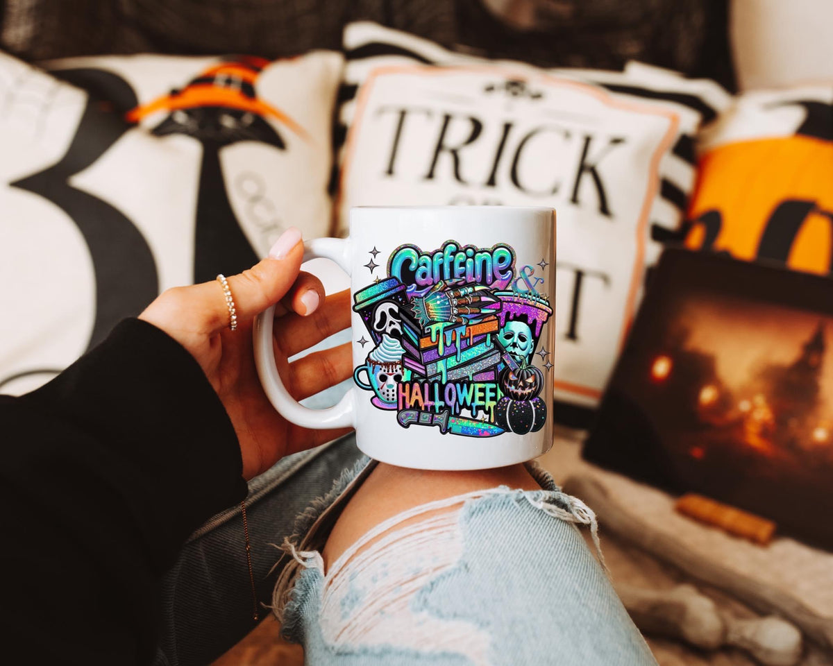 Caffeine Halloween UV decal