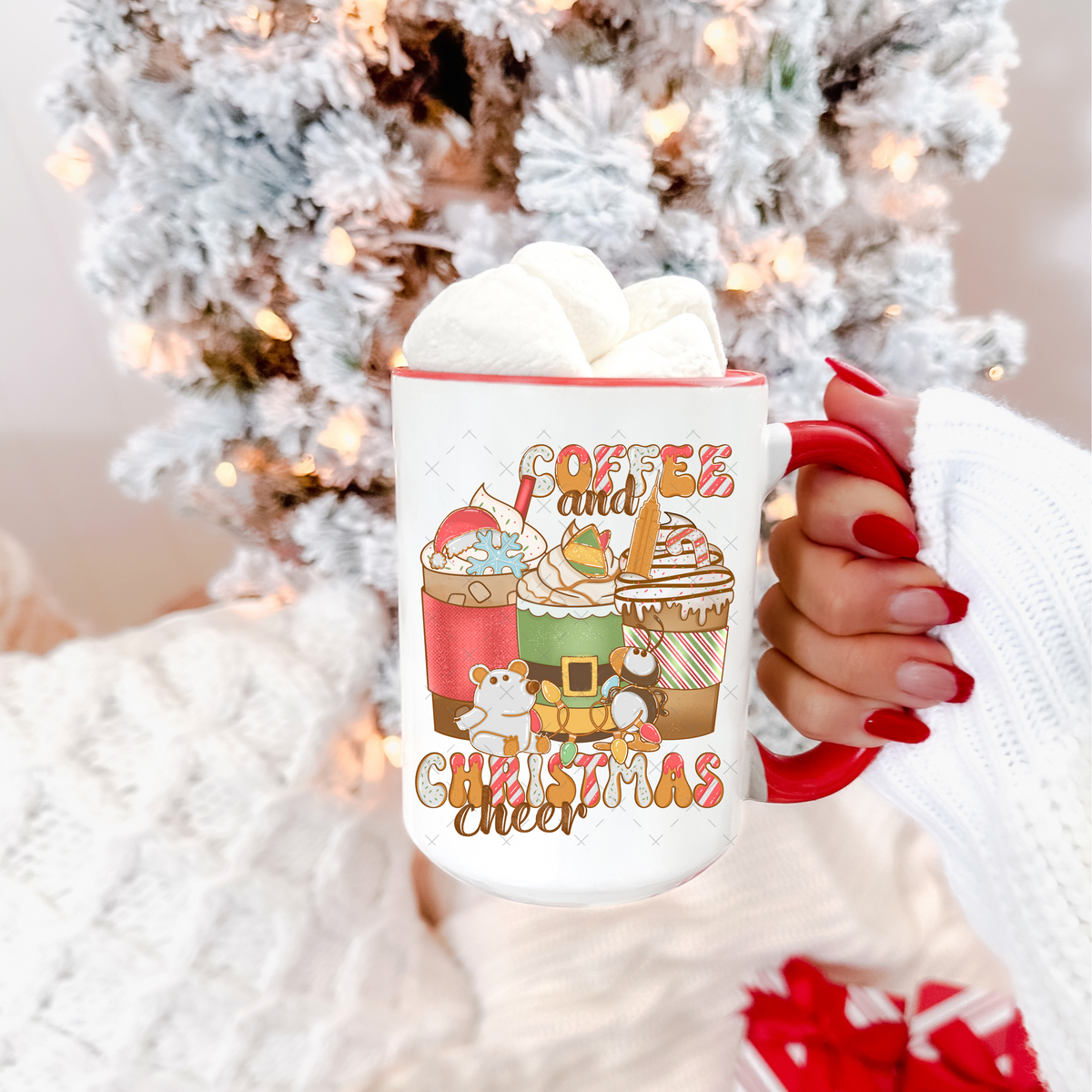 Coffee & Christmas Cheer UV Decal