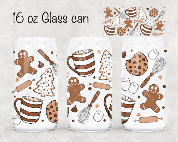 Christmas Baking UV Cup Wrap
