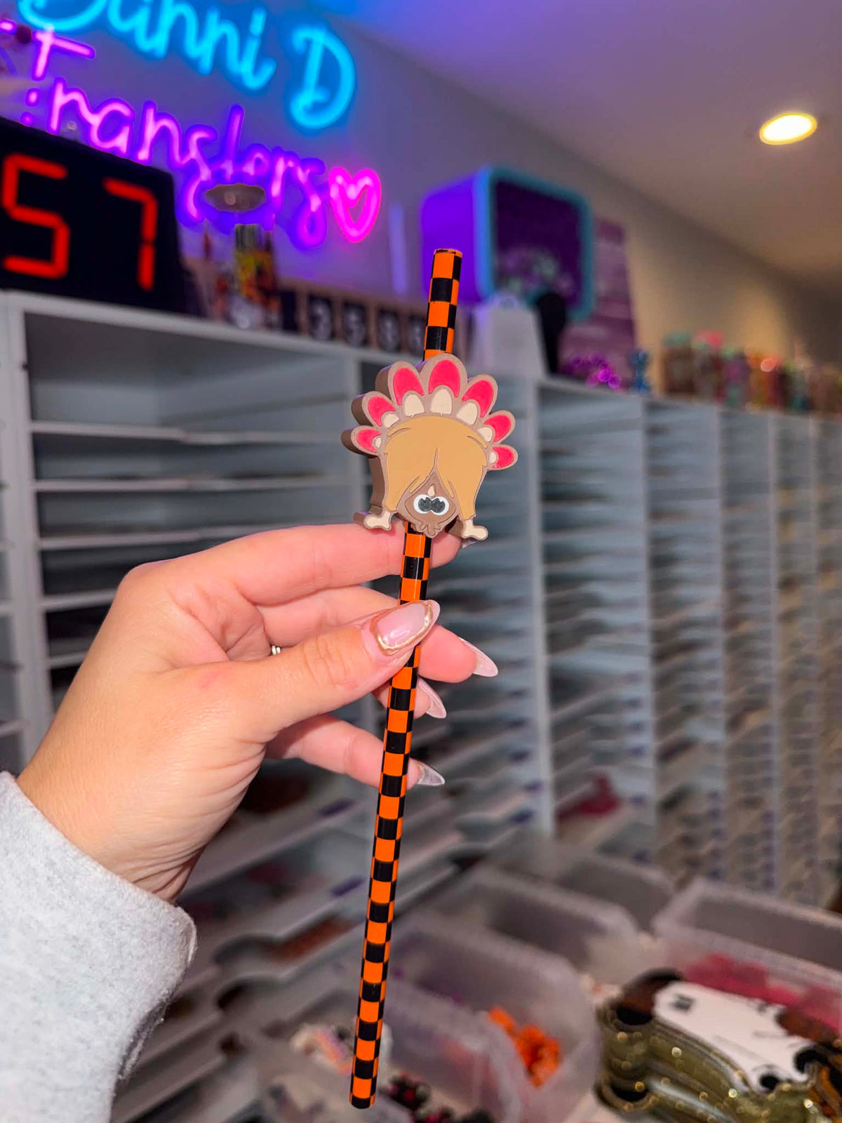 Silly Turkey 8mm Straw Topper (Standard Straw Size) Straw Not Included