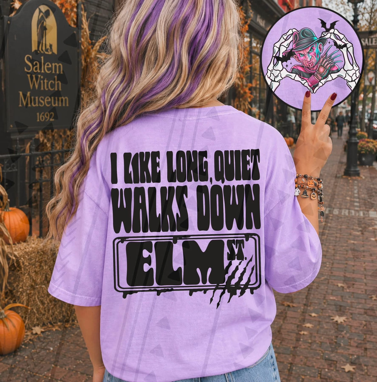 **PRE ORDER**I LIKE WALKS DOWN ELM +pocket -DTF TRANSFER