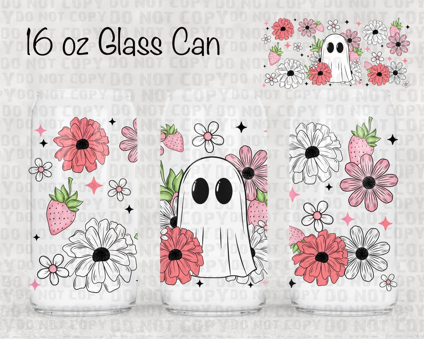 Strawberry ghost UV cup wrap