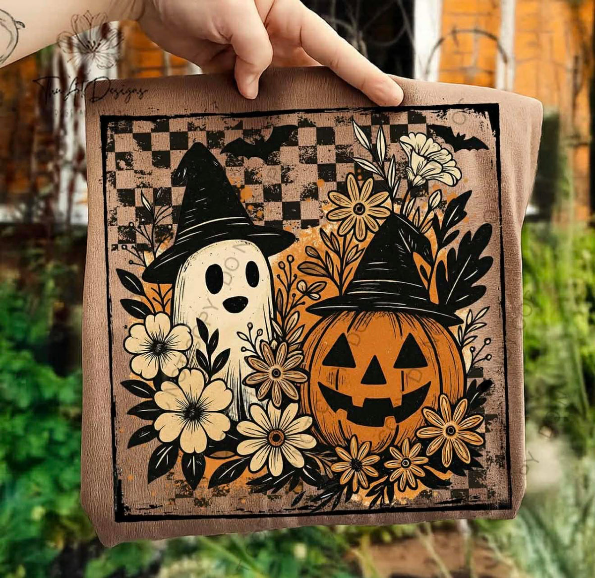 **PRE ORDER**GHOSTIE PUMPKIN FRAME DTF -DTF TRANSFER