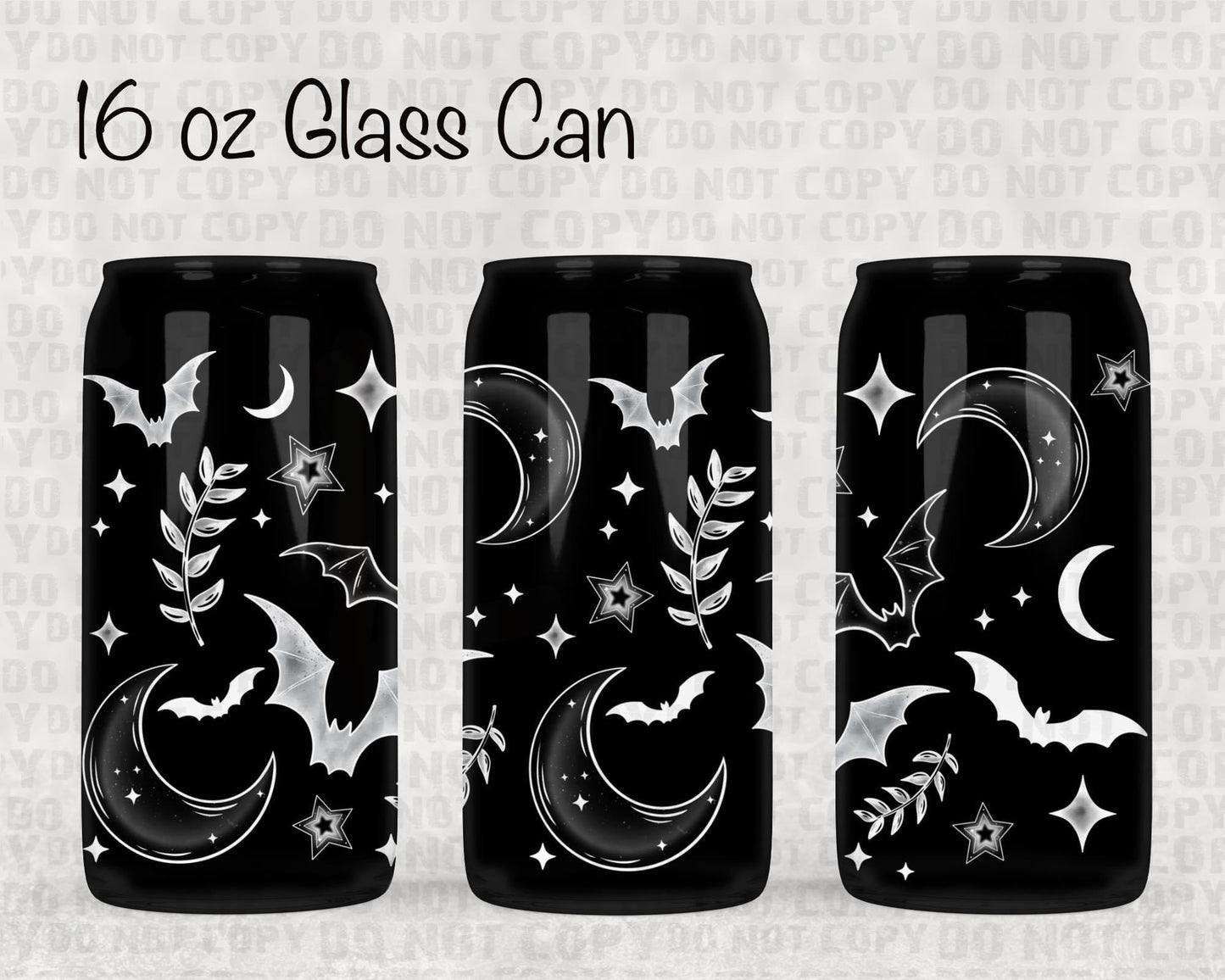 Moons and bats UV cup wrap