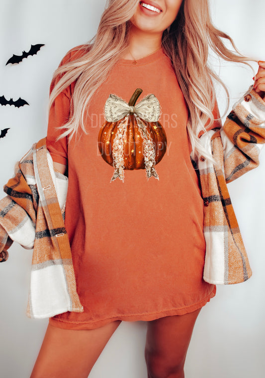 Lace Pumpkin Coquette -Clear Film