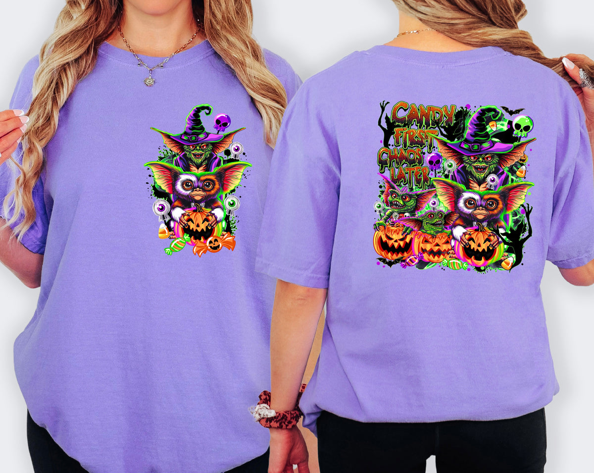 Gremlin w/ 1 Sleeve DTF Transfer