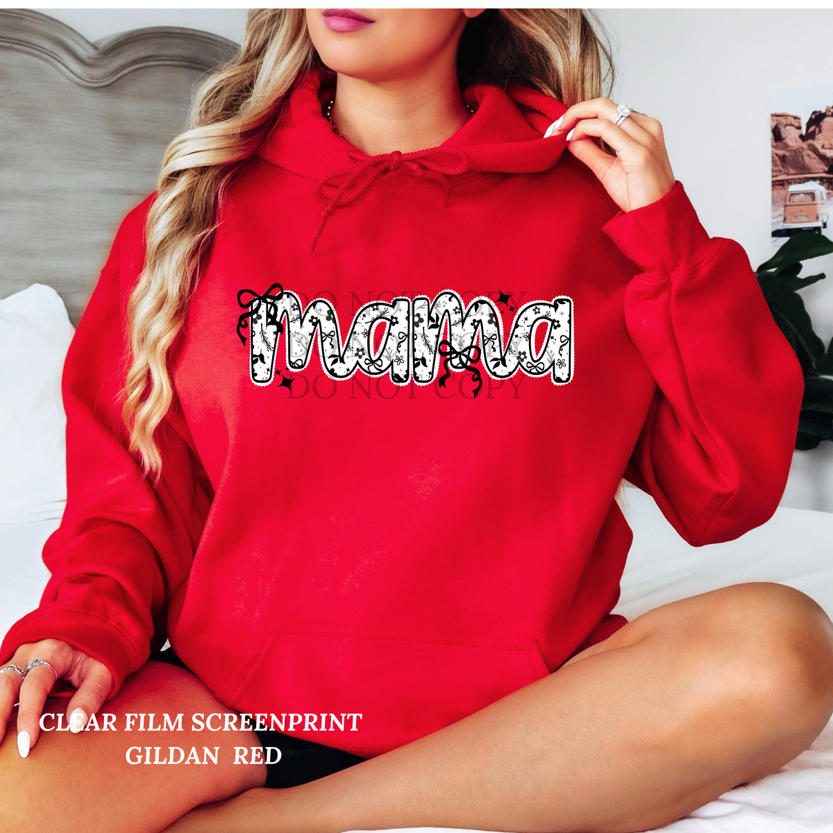 Floral Coquette Mama-Clear Film