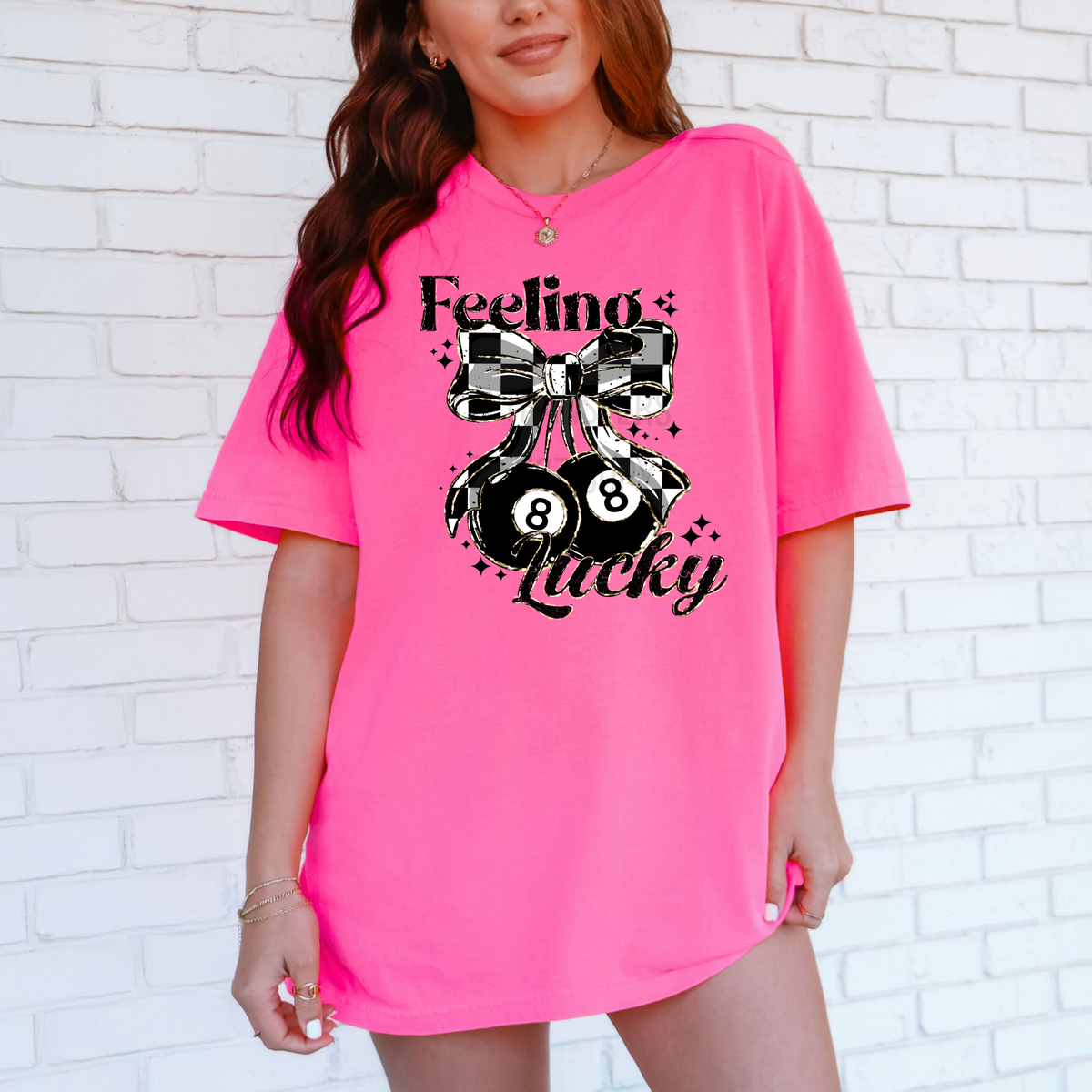Feelin Lucky 8 Ball Coquette -Clear Film