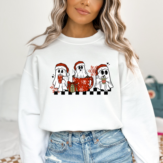 Triple Christmas Ghosties -Clear Film
