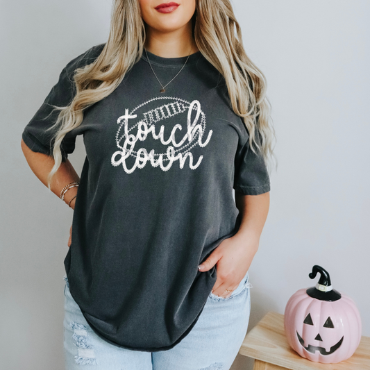 Touchdown Single Color  * WHITE INK* Single Color Screen Print Transfer
