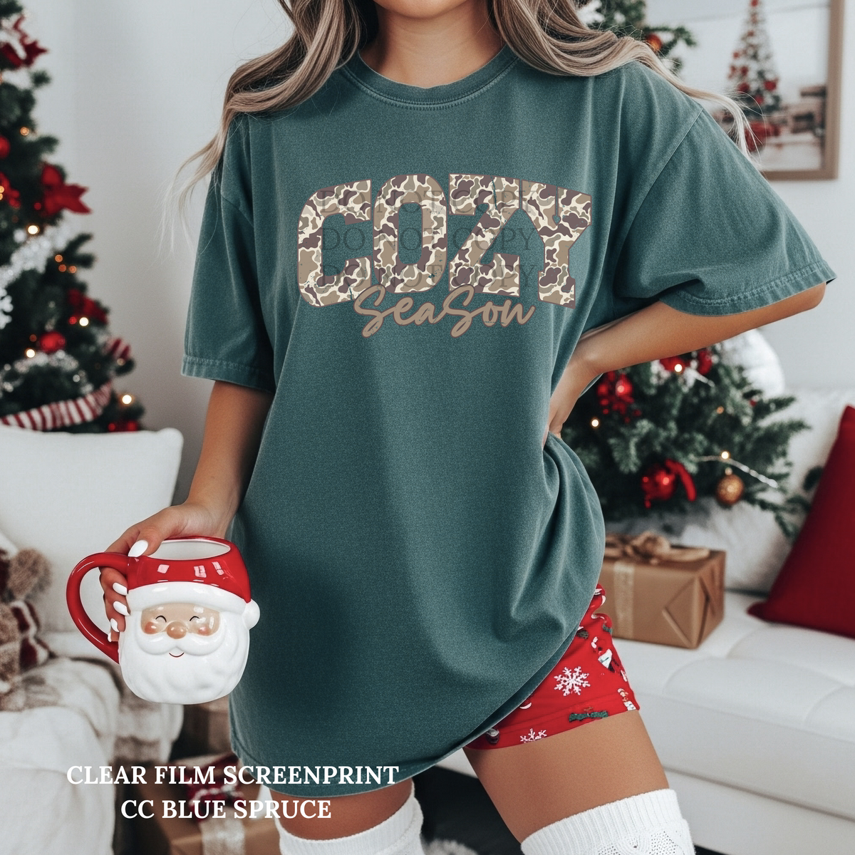 Camo Cozy Season-Clear Film