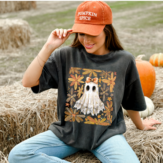 Vintage Floral Ghostie -Clear Film