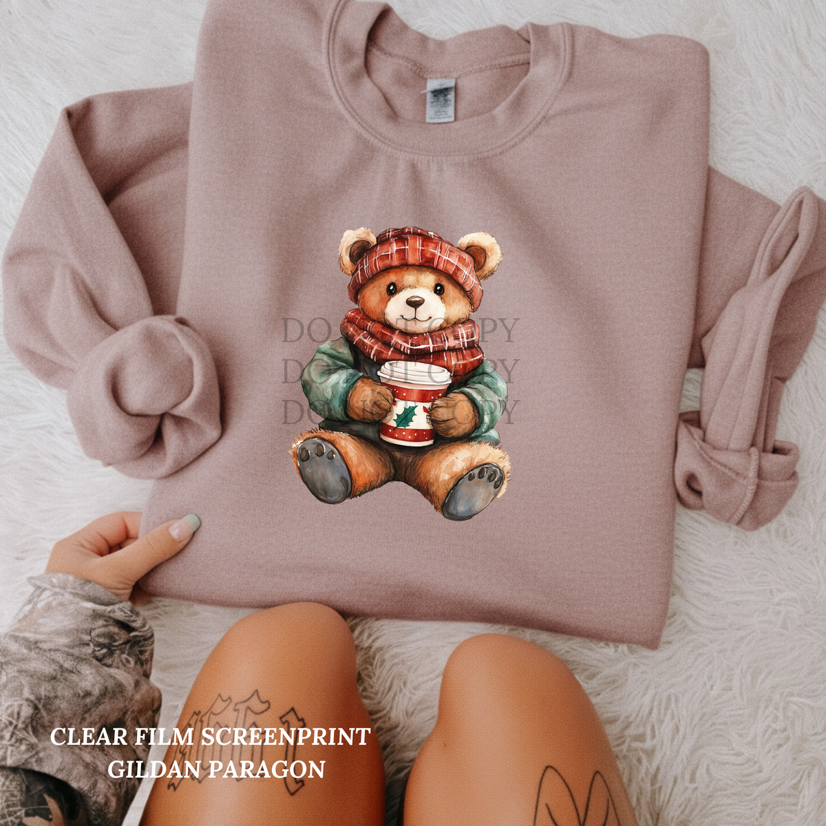 Coffee Winter Bear -Clear Film