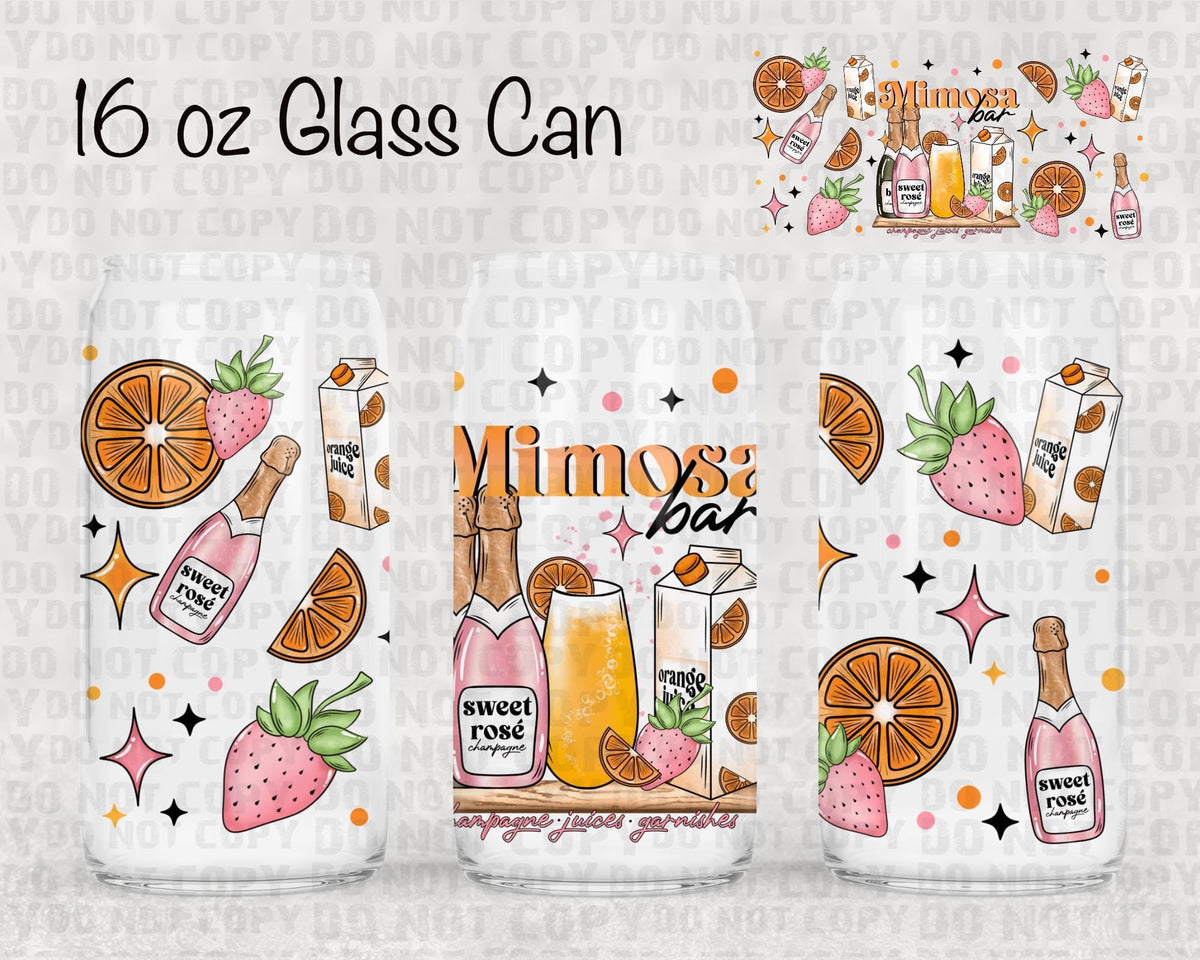 Mimosa bar UV cup wrap