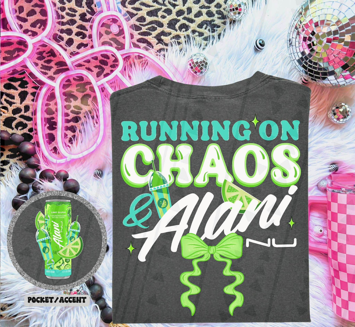 **PRE ORDER**Green Running On Chaos Nu DTF -DTF TRANSFER