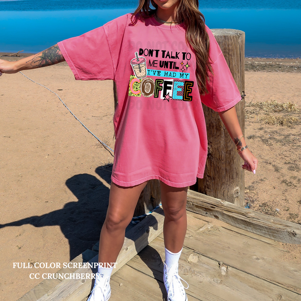 Don't Talk To Me Coffee-Clear Film