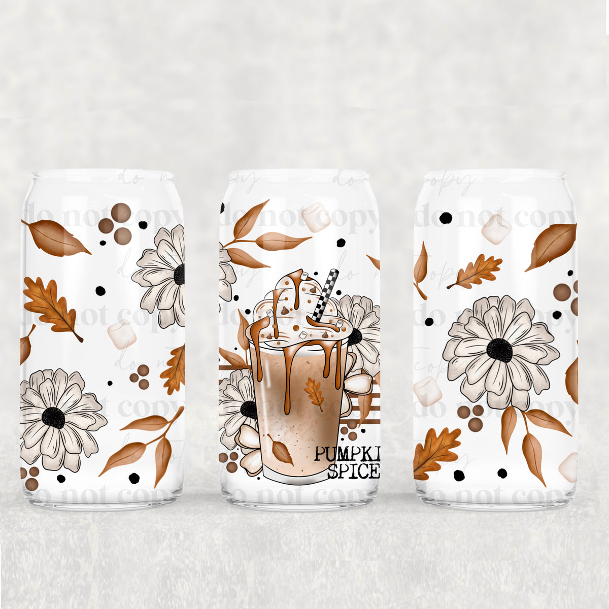 Pumpkin spice UV cup wrap