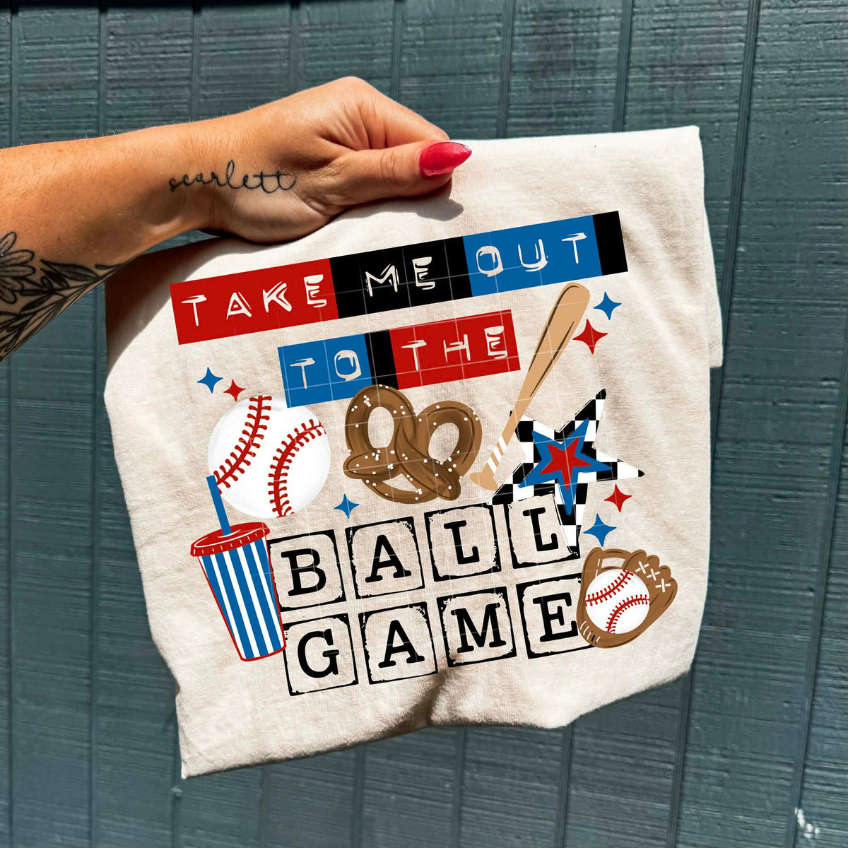 **PRE ORDER** BALLGAME BASEBALL DTF -DTF TRANSFER