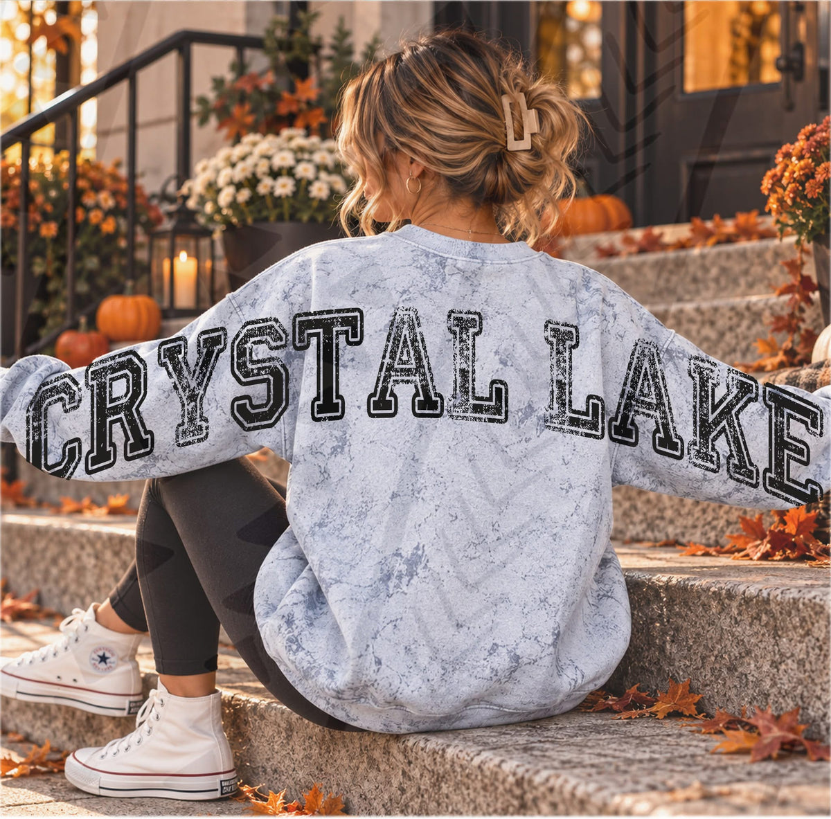 Crystal Lake DTF transfer ( FRONT & BACK)