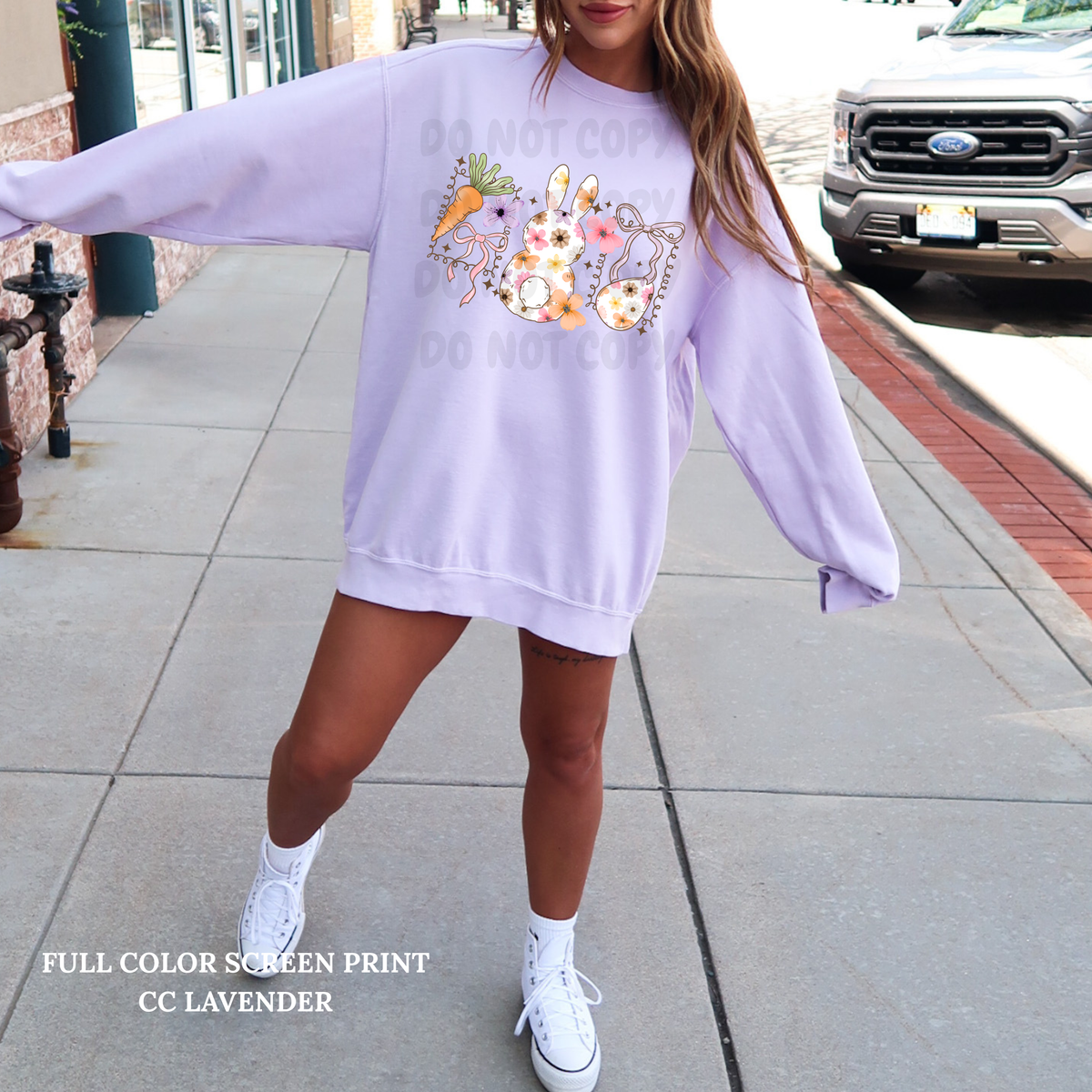 Floral Bunny-Clear Film