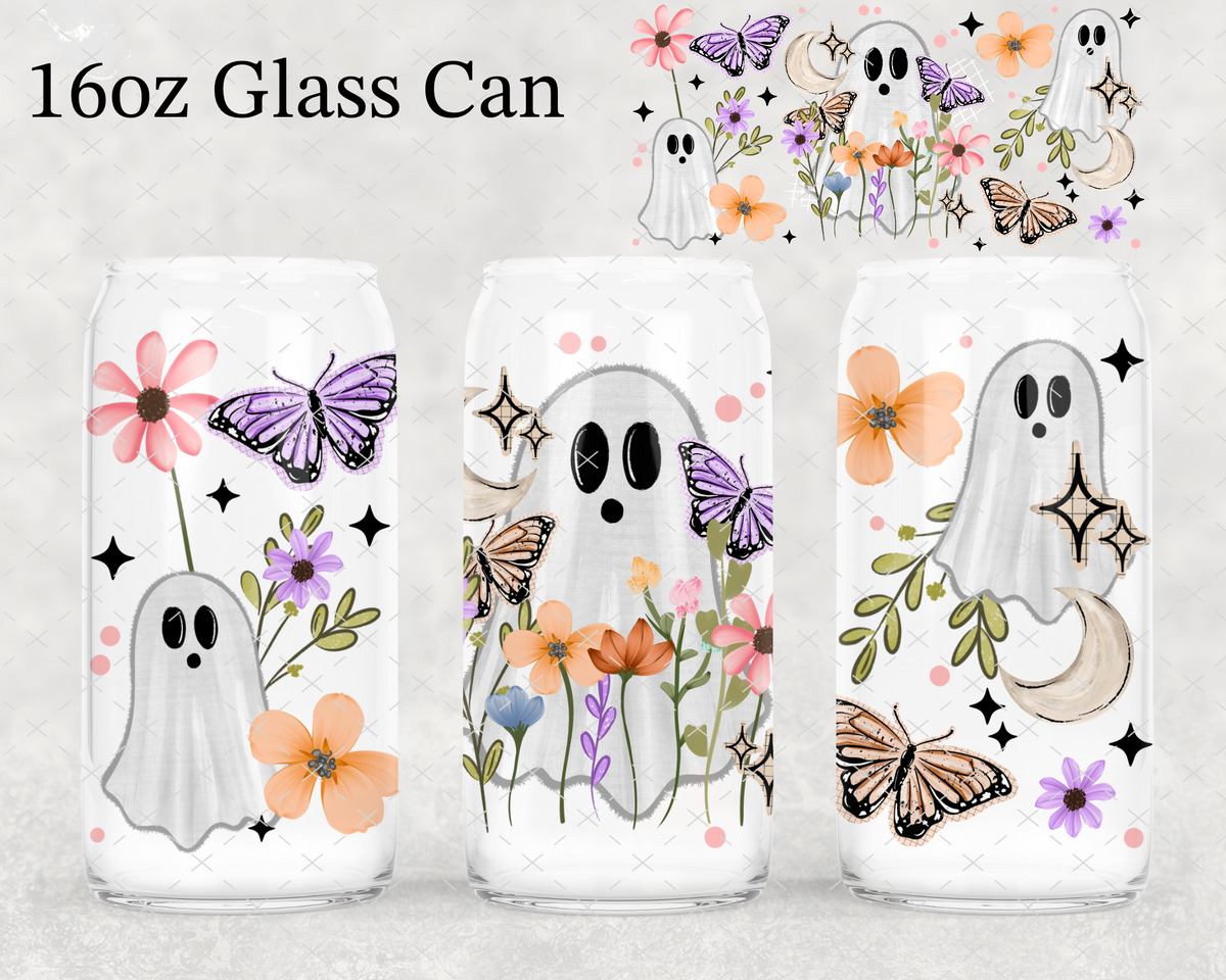 MTO Floral Ghost UV Cup Wrap