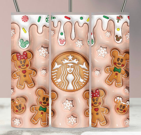 3D gingerbread sublimation transfer