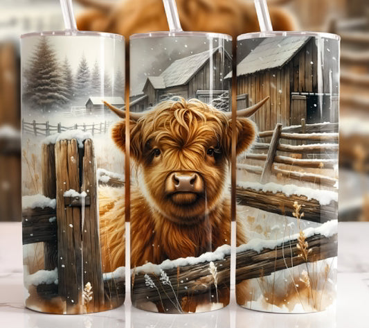 Winter cow sublimation transfer