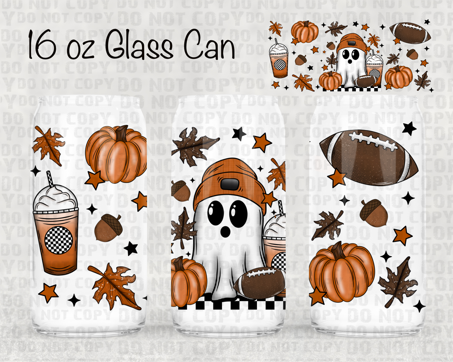 Football Ghostie UV cup wrap