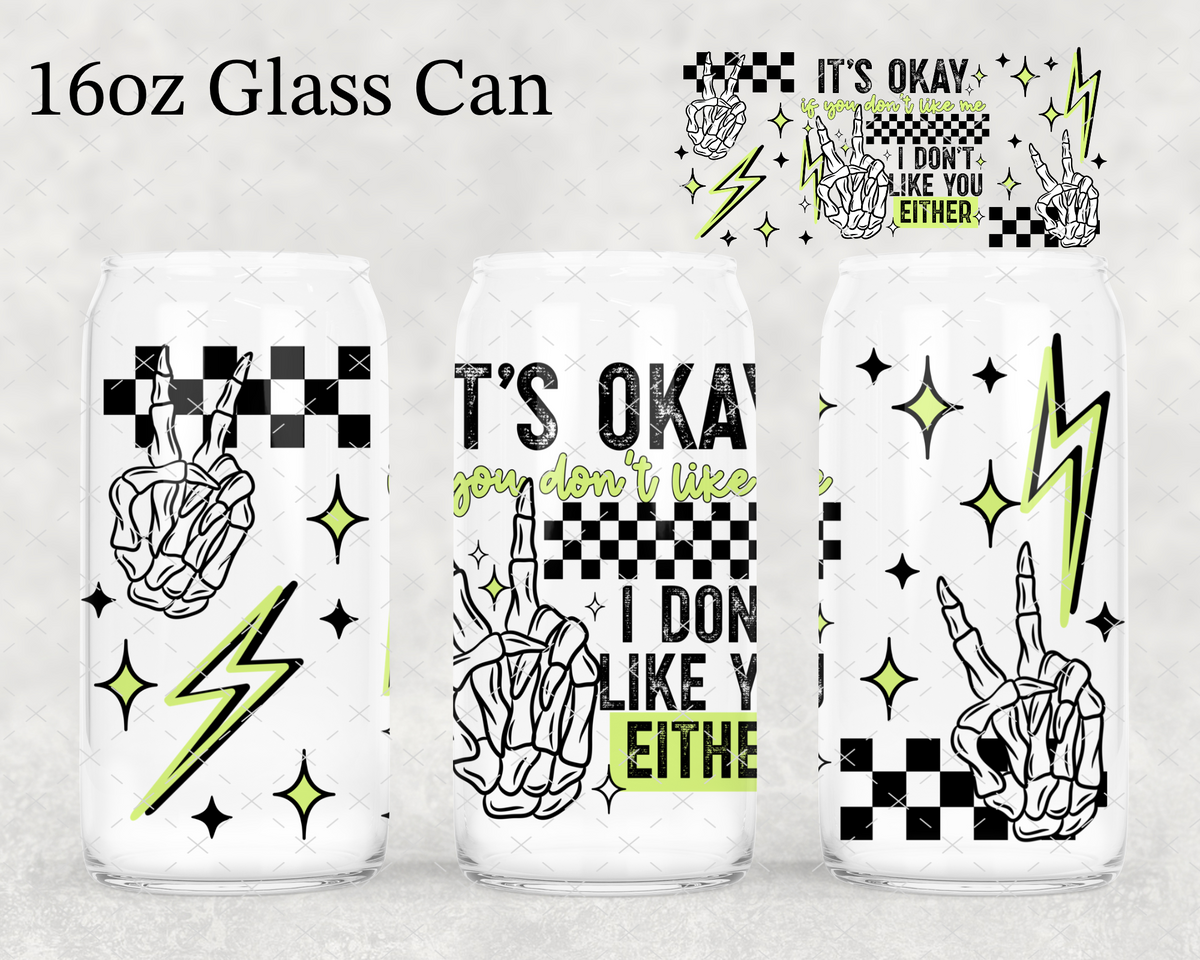 Green I Don't Like You UV Cup Wrap
