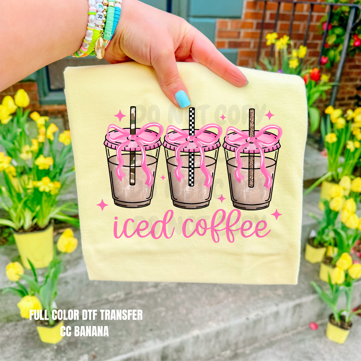 Iced Coffee Coquette-DTF TRANSFER