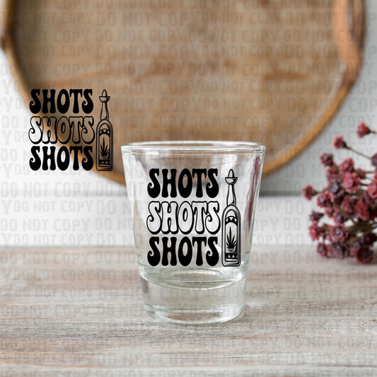 SHOTS SHOTS UV shot glass decal