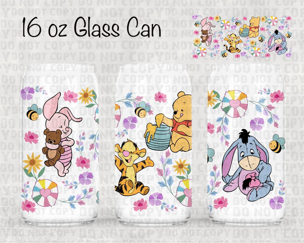 Pastel floral Winnie UV cup wrap