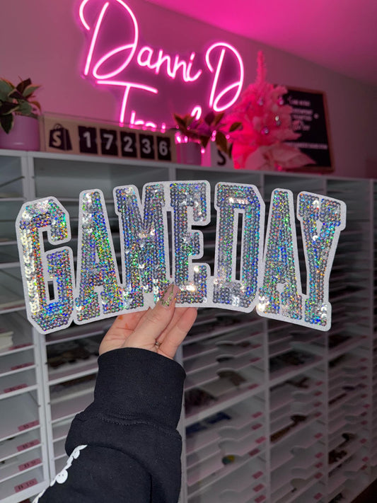 Gameday Sequin Chenille Patch