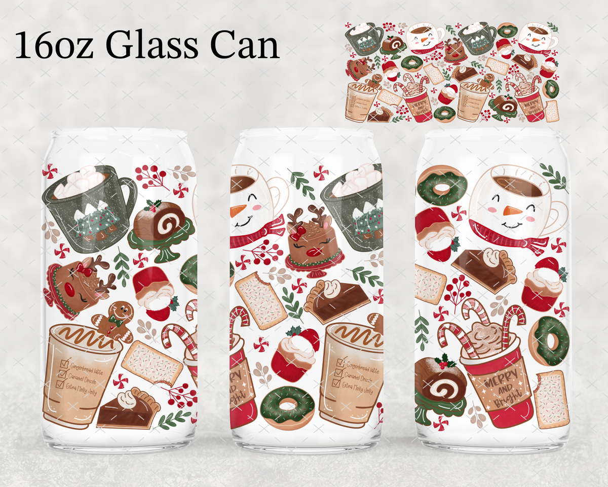 Christmas Coffees UV Cup Wrap